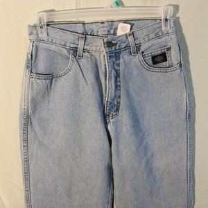 Women's Official Harley Davidson Jeans Light Blue 30/34 Relaxed Fit